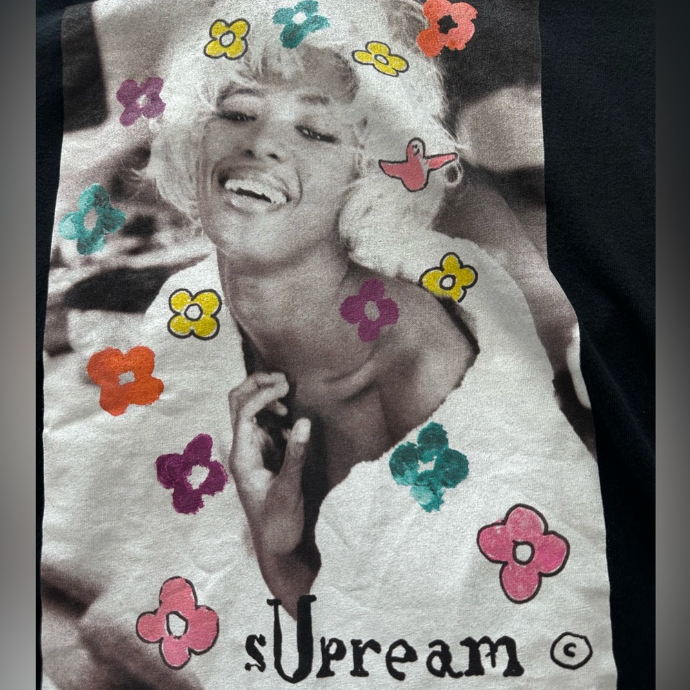🌸 Supreme sUrcream Marilyn Monroe Tee - Size M, Black